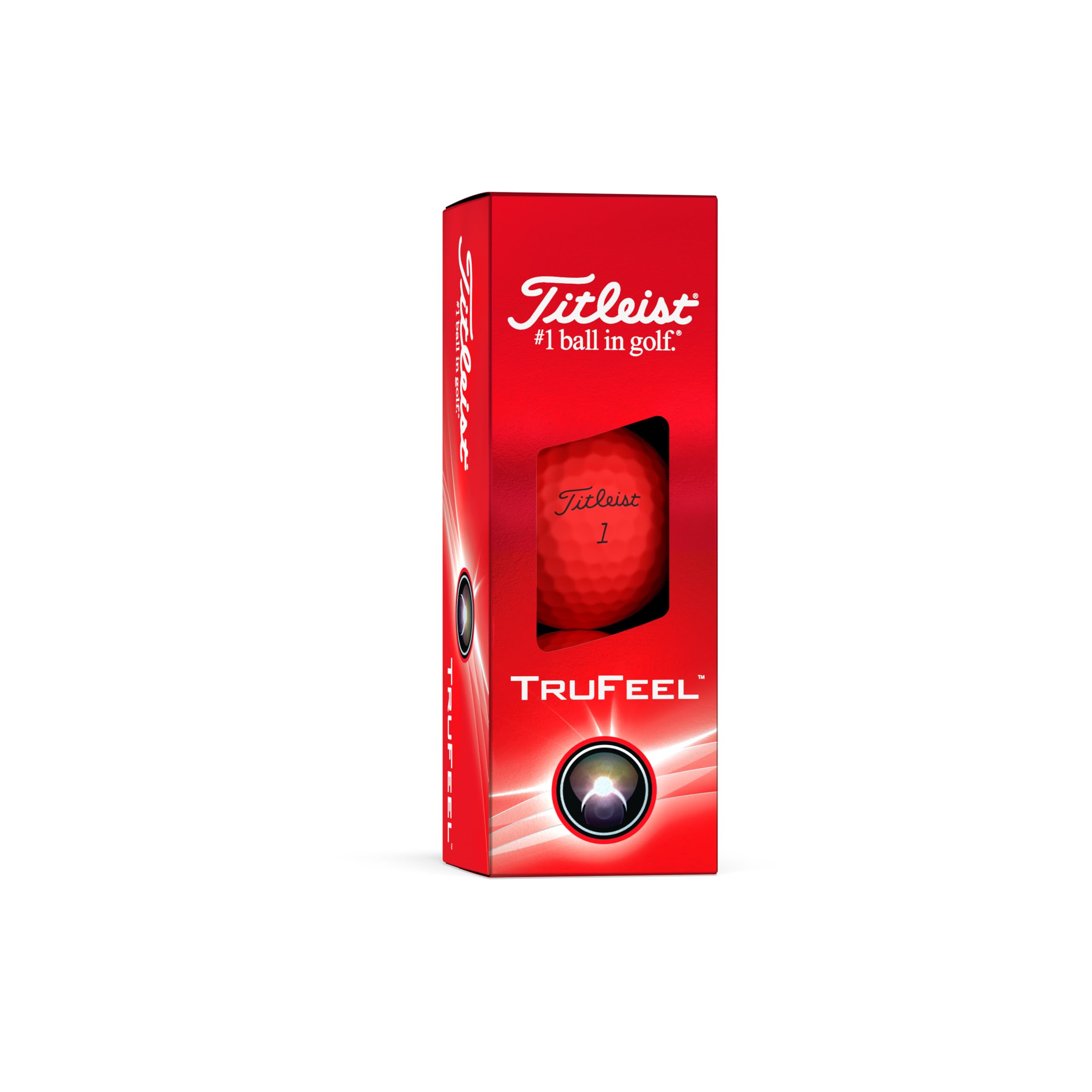 Amazon | Titleist TruFeel Golf Balls, Matte Red (One Dozen